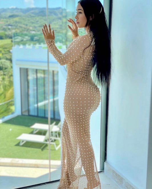 Coral dress